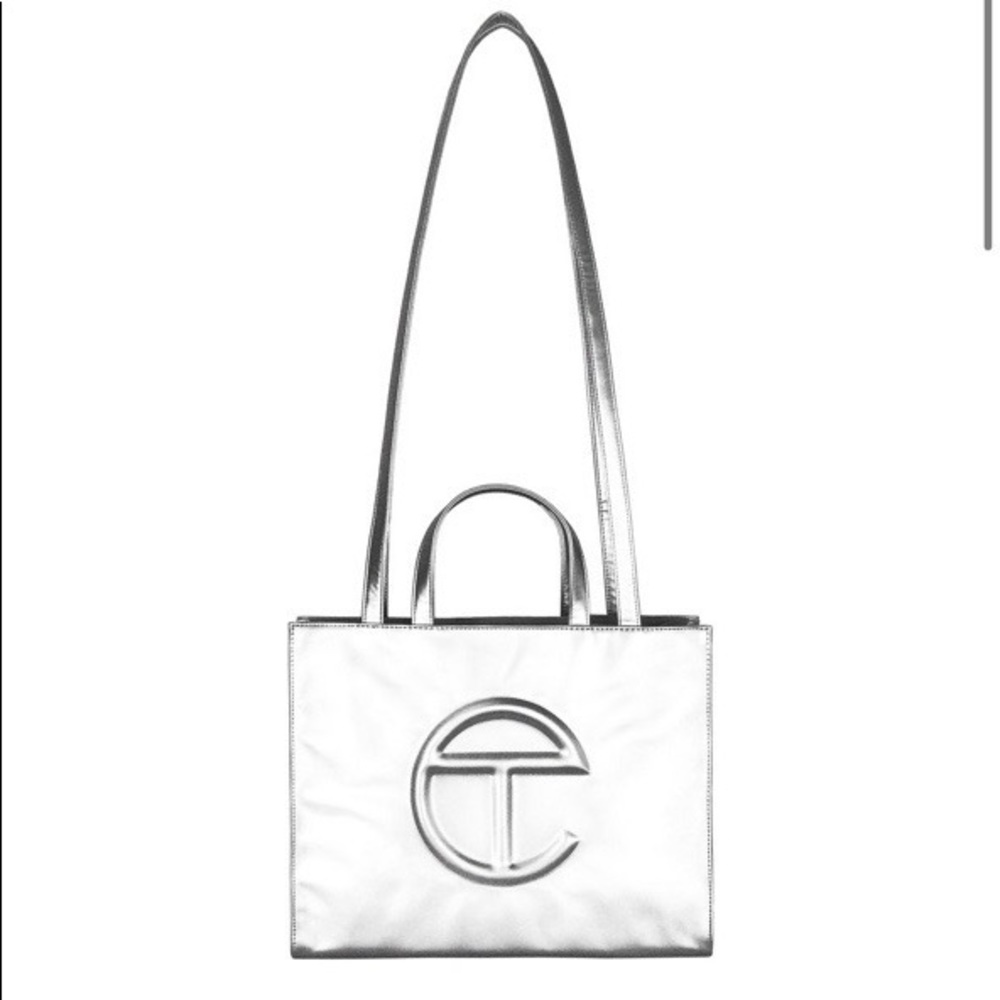 Medium Silver Telfar Bag - Picture 4 of 5